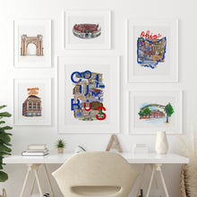Load image into Gallery viewer, Ohio poster wall art, Ohio Art prints, ohio map print wall decor, ohio wall art, ohio Columbus map