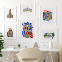 Load image into Gallery viewer, Ohio poster wall art, Ohio Art prints, ohio map print wall decor, ohio wall art, ohio Columbus map