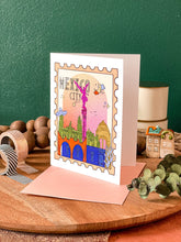 Load image into Gallery viewer, Mexico City Greeting Card, Mexico City postcard, Mexico City gift, Travel postcard greeting card, Mexico City gift, Mexican