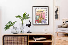 Load image into Gallery viewer, Barcelona Spain Wall Art Print, Barcelona Poster, Spain art Print, Barcelona stamp art print, Spanish Travel Decor, Travelers gift, Affiche