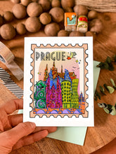 Load image into Gallery viewer, Prague greeting card, postcard, travel postcard greeting card, Prague, Czech Republic