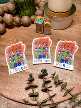 Load image into Gallery viewer, NEW YORK, LONDON, PARIS STICKERS
