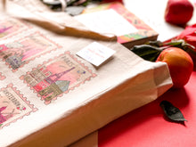 Load image into Gallery viewer, COLUMBUS, LONDON, BARCELONA, PARIS, ROME,AMSTERDAM STAMP TOTE BAG