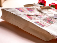 Load image into Gallery viewer, COLUMBUS, LONDON, BARCELONA, PARIS, ROME,AMSTERDAM STAMP TOTE BAG