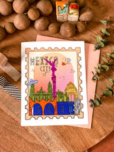 Load image into Gallery viewer, Mexico City Greeting Card, Mexico City postcard, Mexico City gift, Travel postcard greeting card, Mexico City gift, Mexican
