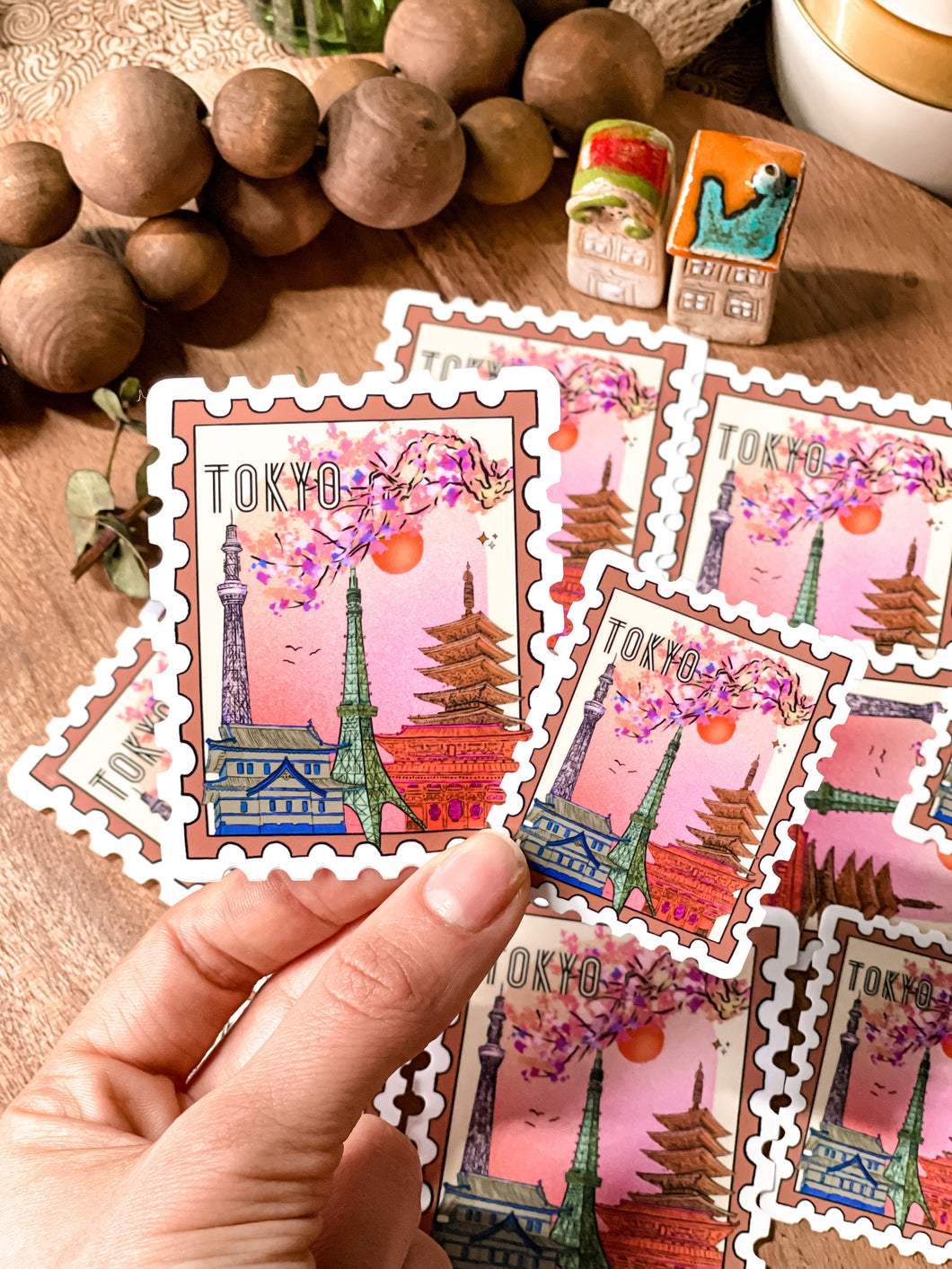 Tokyo Stamp Sticker