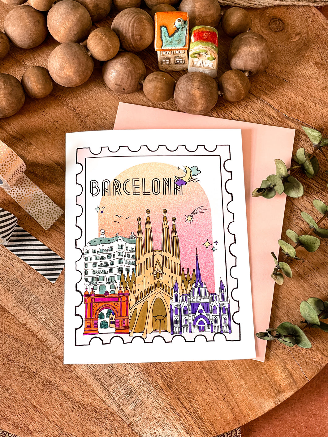 Barcelona Greeting Card