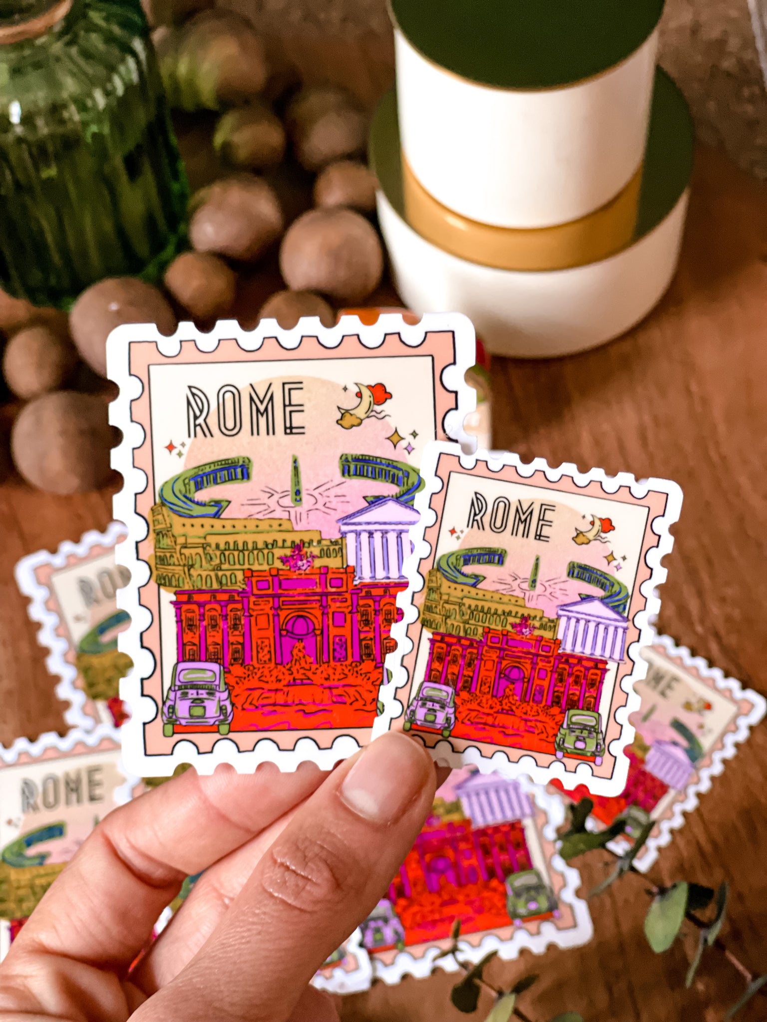 ROME STAMP STICKER – Nazli Brush Art