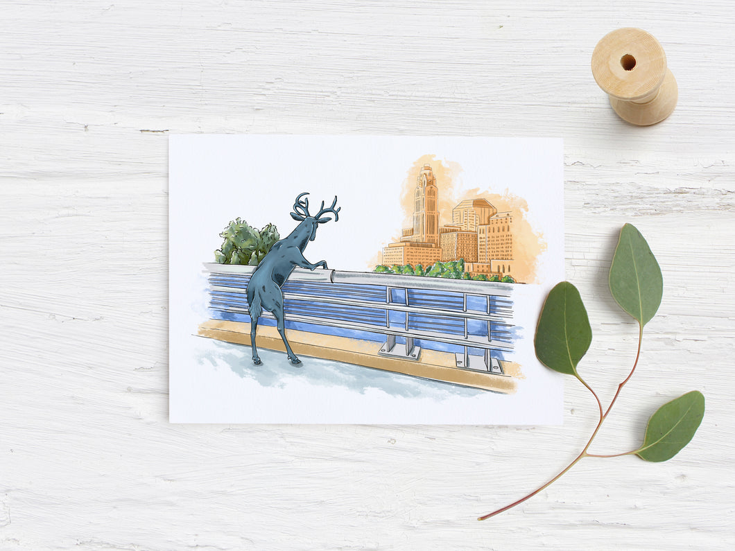 Scioto Deer card