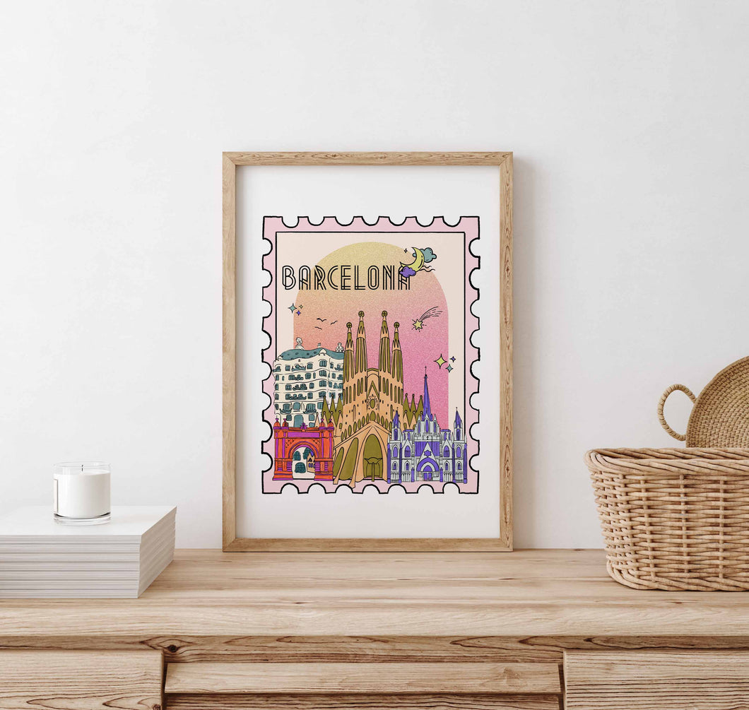 Barcelona Art Print