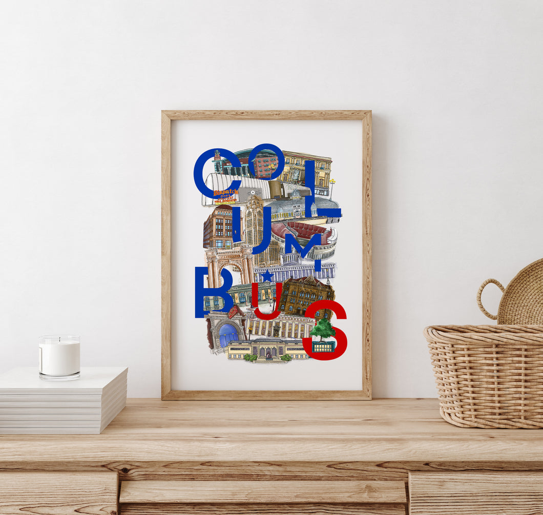 Columbus art print