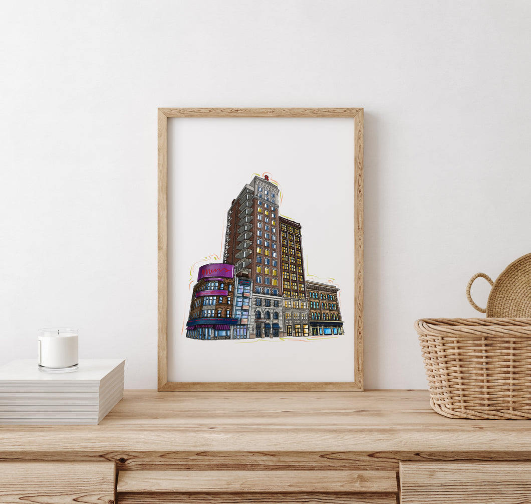 East Broad St. art print