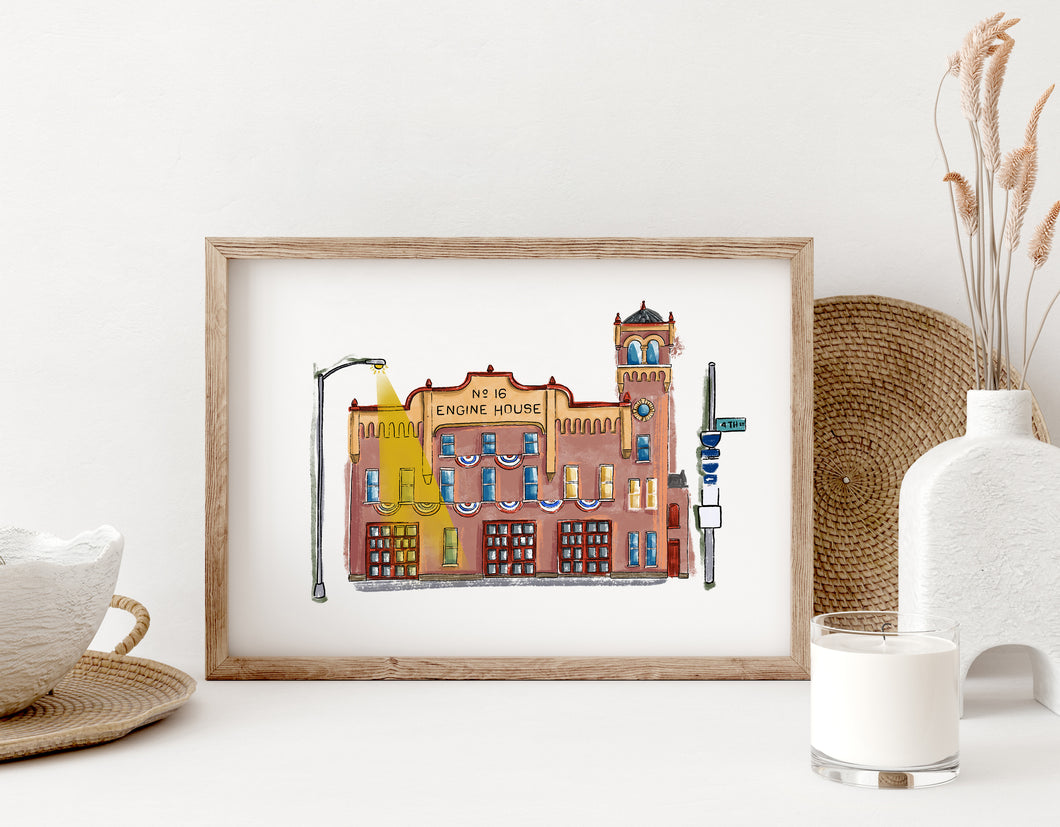 Ohio Fire Museum art print