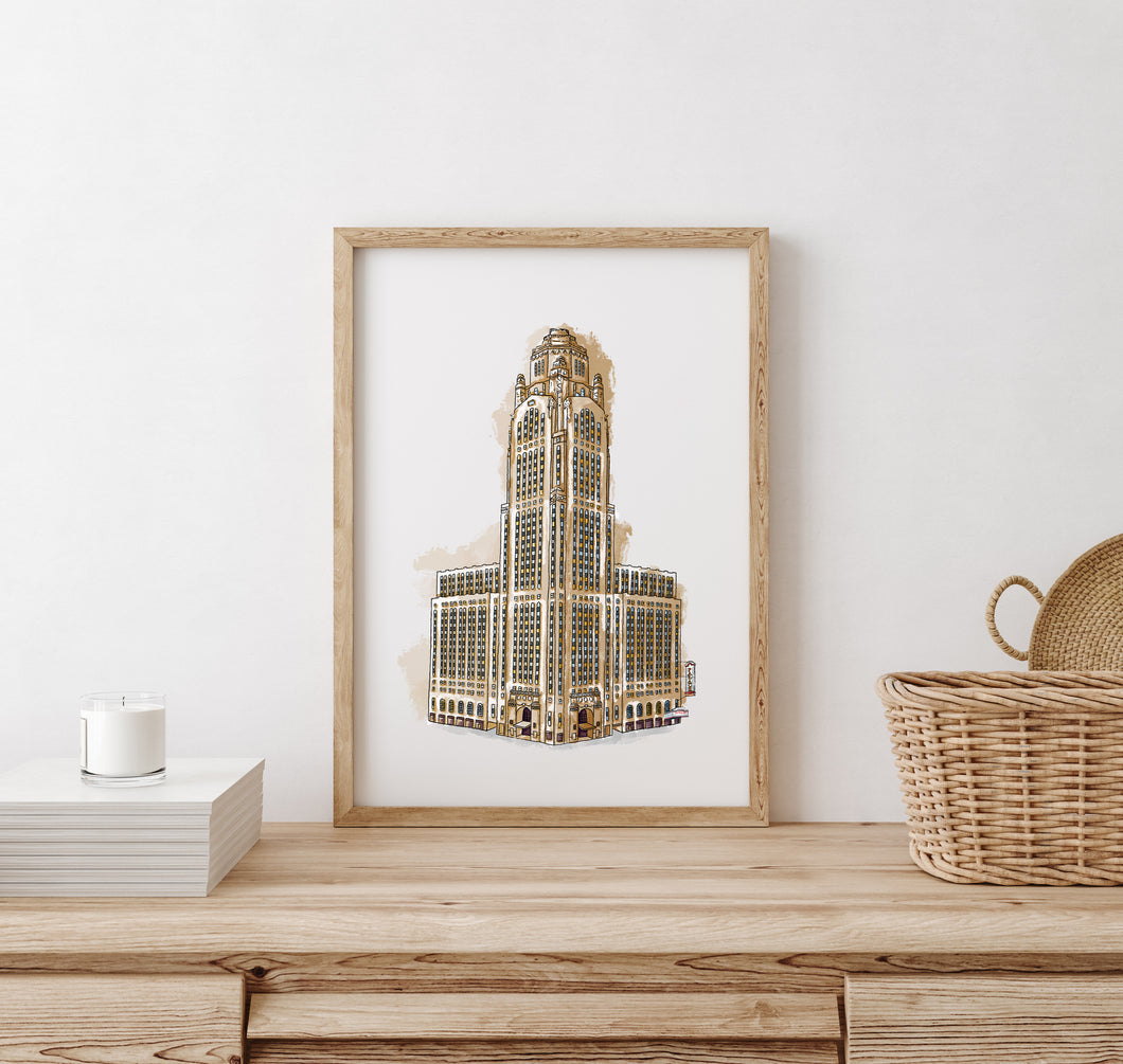 LeVeque Tower art print