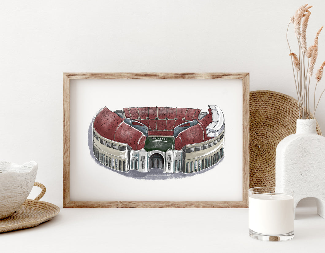 Ohio Stadium art print