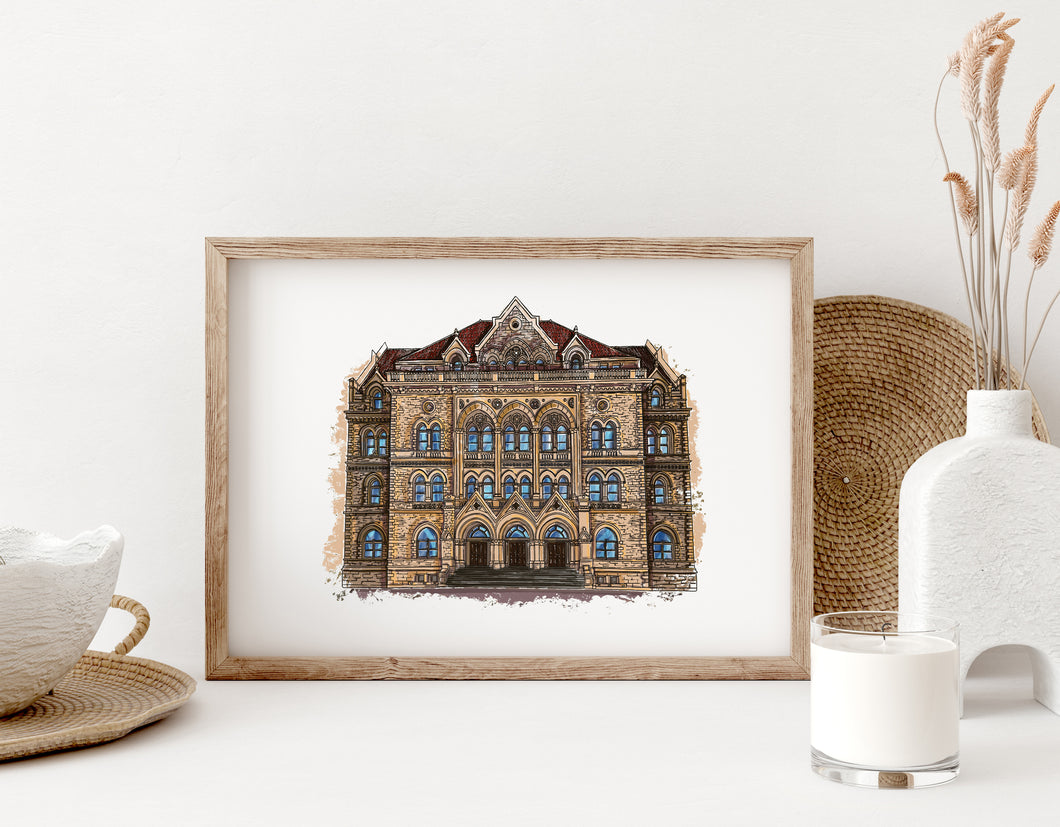 Old U.S. Post Office & Courthouse art print