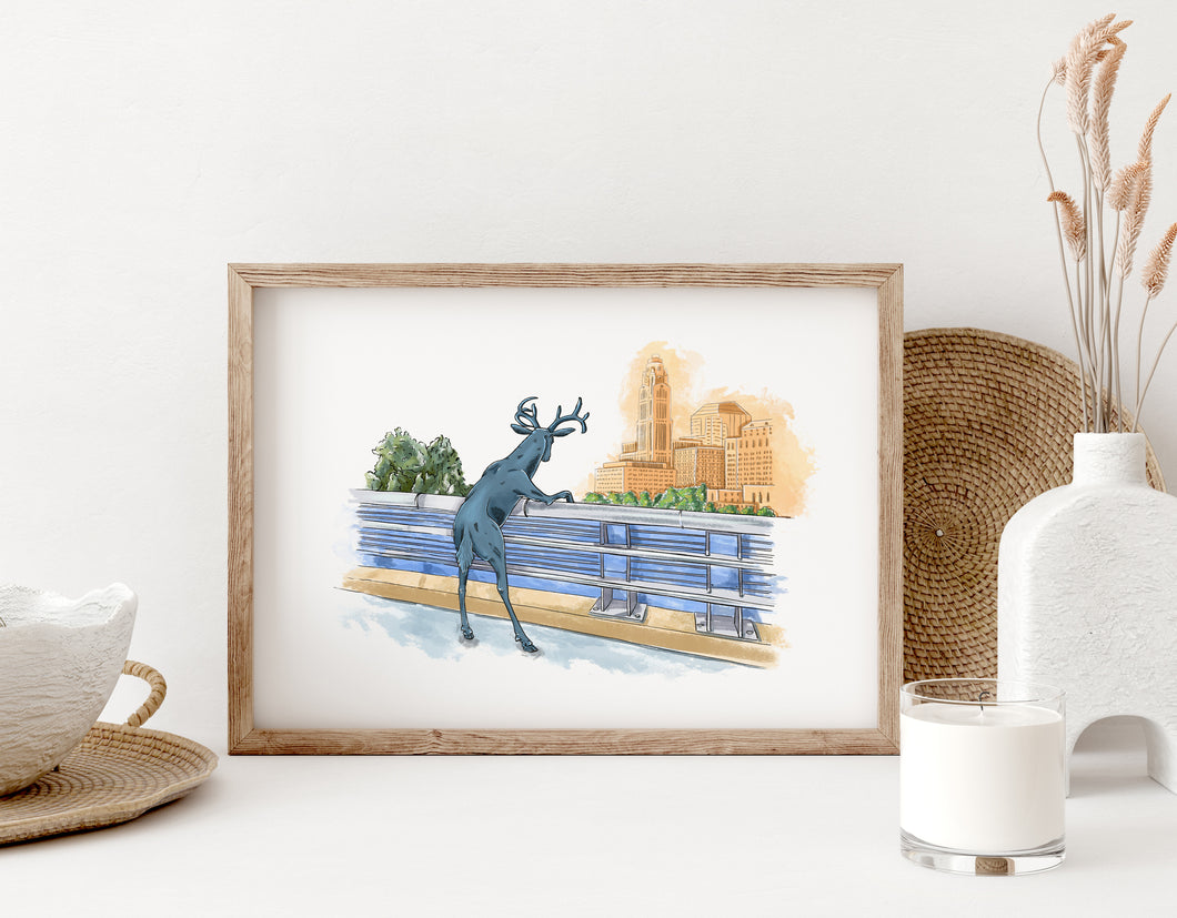 Scioto Deer art print