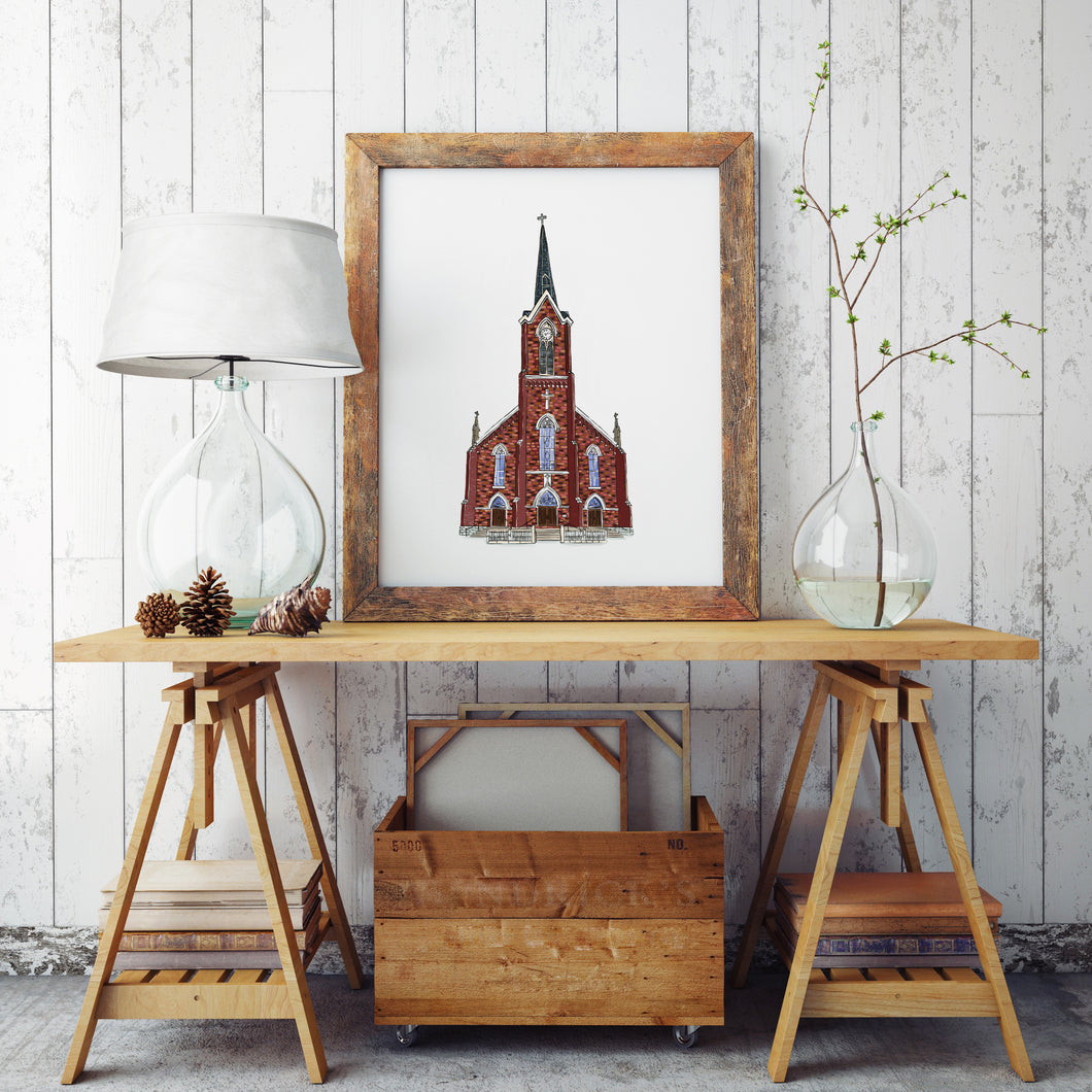 St. Mary Catholic Church art print